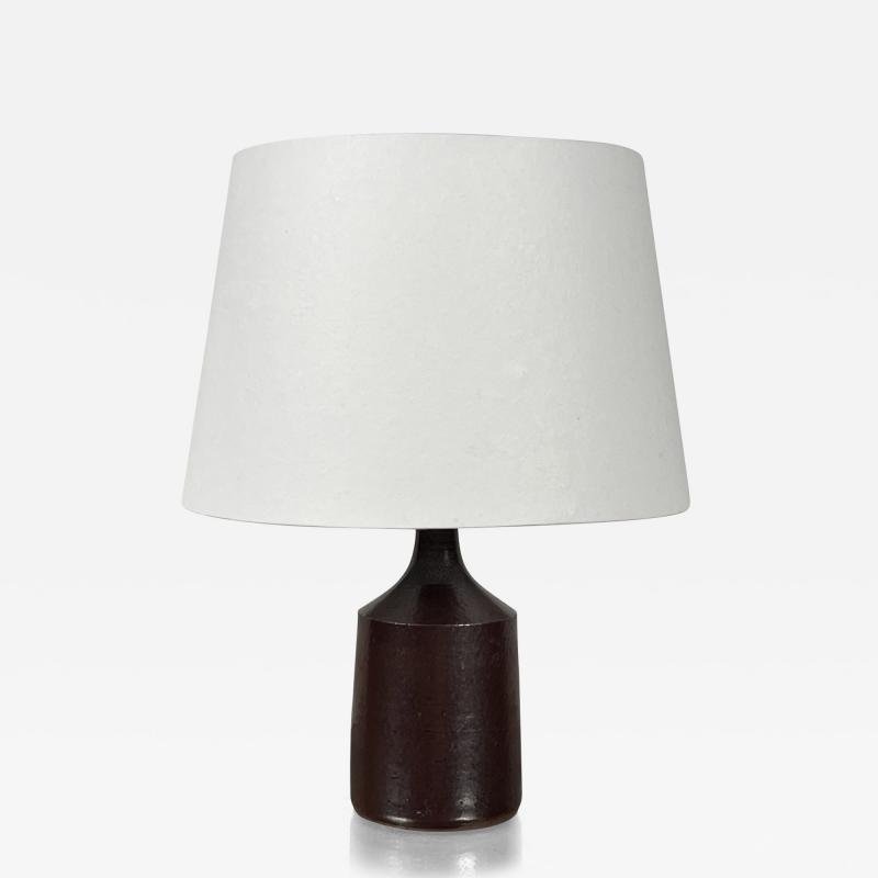 Small Glazed French Ceramic Cylinder Lamp