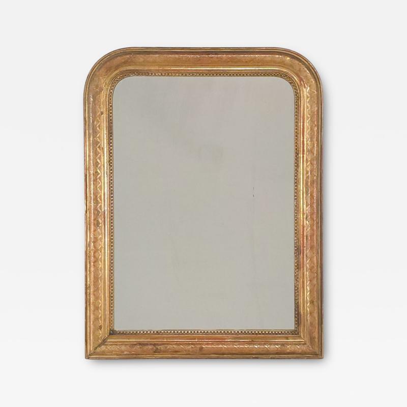 Small Louis Philippe Giltwood Mirror France circa 1850