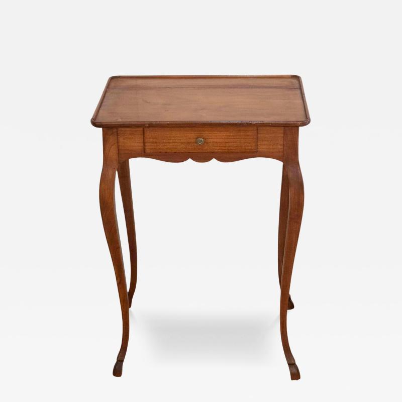 Small Louis XV Style Fruitwood Side Table Early 20th Century