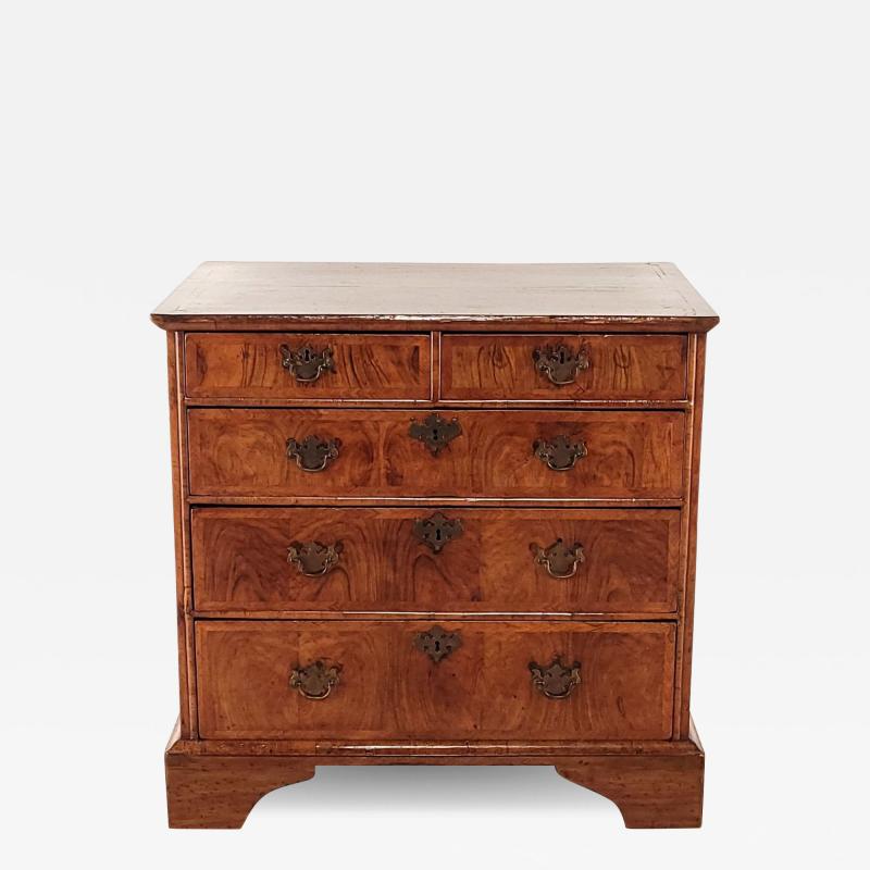 Small Queen Anne Walnut Chest England circa 1710