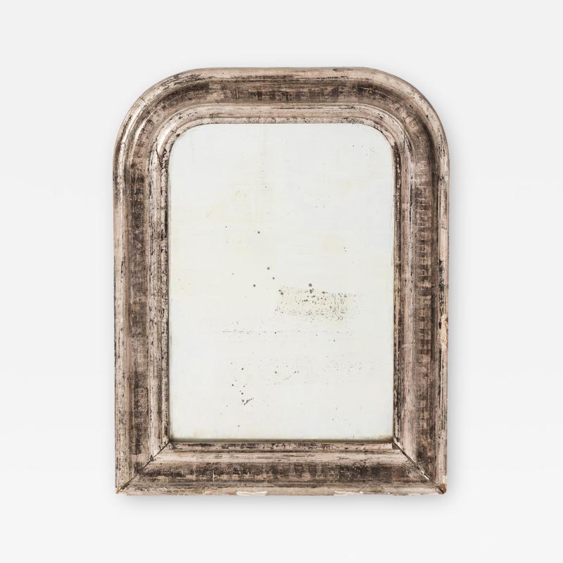 Small Silver French Louis Philippe Mirror late 19th century