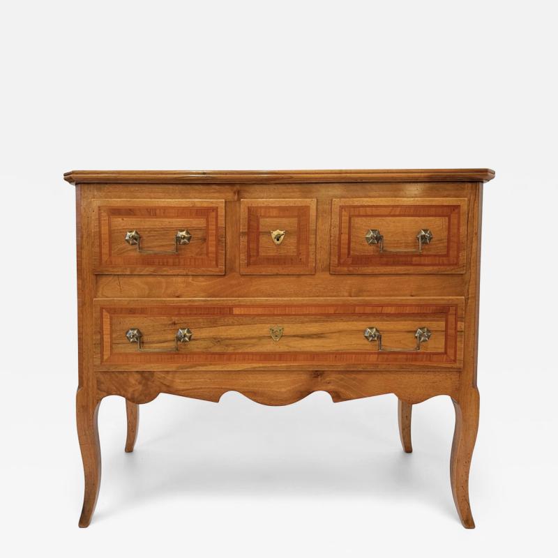 Small Walnut Commode France 20th Century
