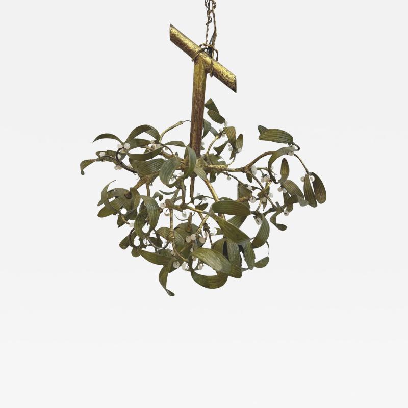 Small mistletoe ball chandelier Paris France circa 1900
