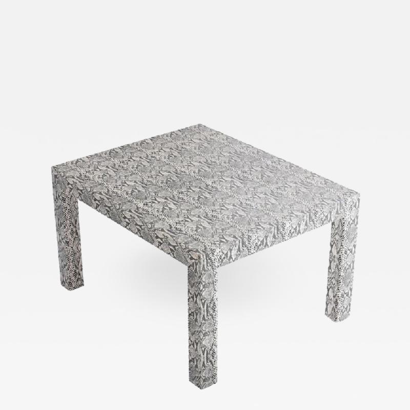 Snakeskin Parsons Lamp Table 1970