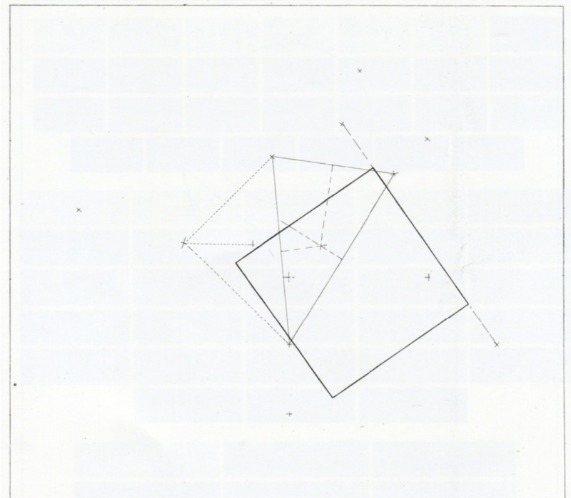 Sol LeWitt The Location of a Square 1975