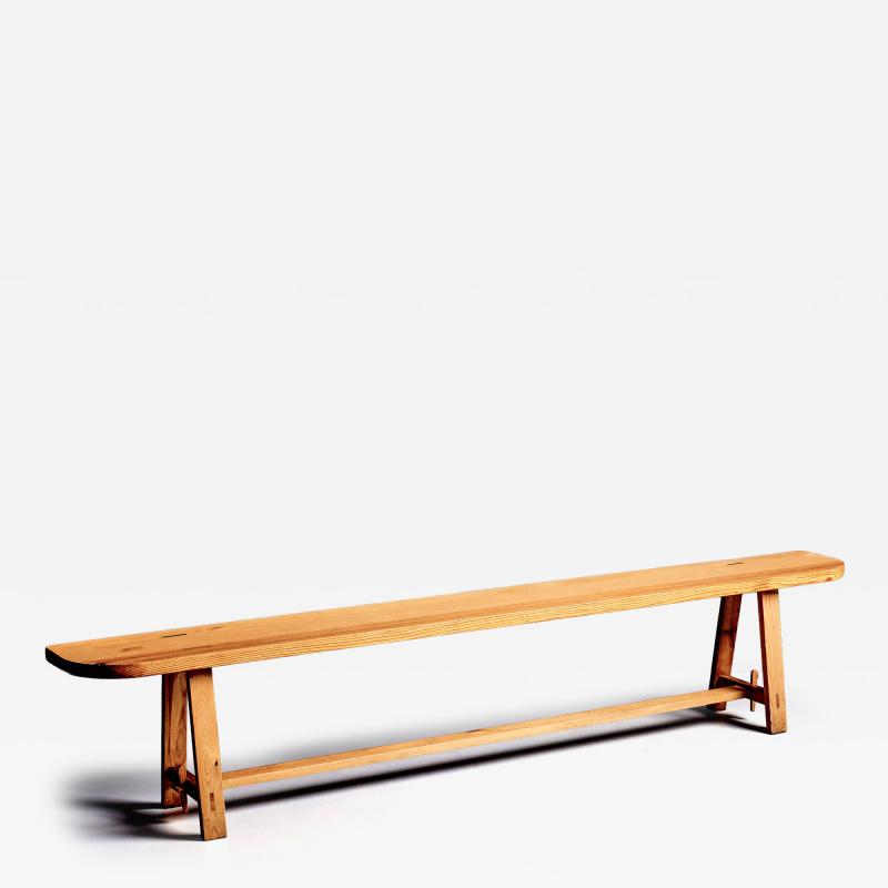 Solid Pinewood Bench originating from a former Monastery