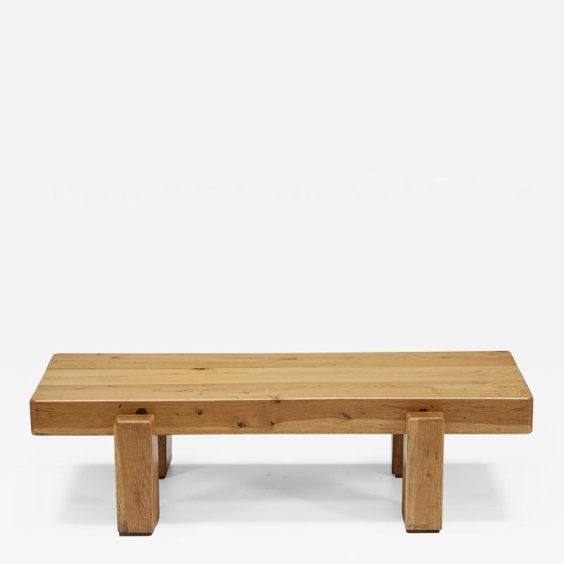 Solid Wood Coffee Table 1950s