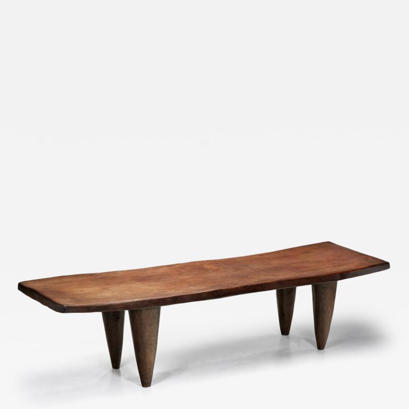 Solid Wood Senufo Bench Ivory Coast Mid 20th Century