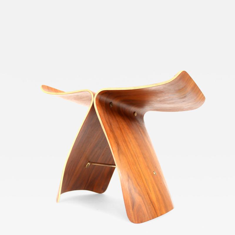 Sori Yanagi Sori Yanagi Butterfly Stool in Molded Rosewood Tendo Mokko