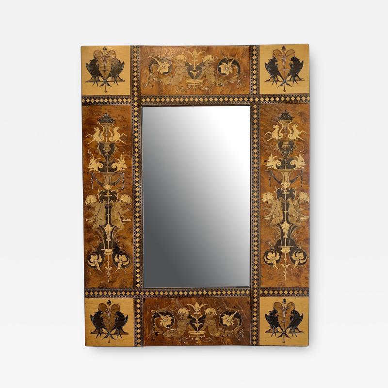 Sorrento Ware Marquetry Mirror Italy