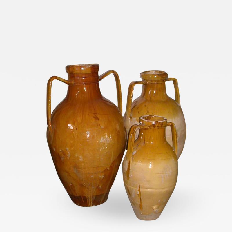 Southern Italian Terra Cotta Olive Oil Jars