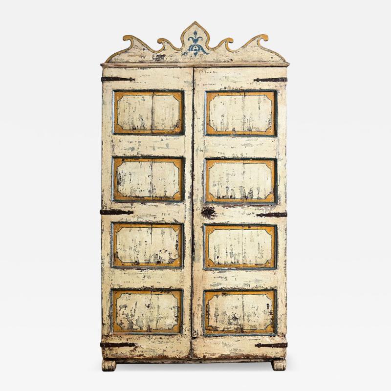 Spanish 18th Century Polychrome Painted Cabinet