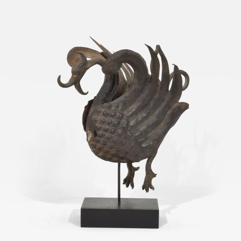 Spanish 19th Century Hand Forged Iron Bird Fragment