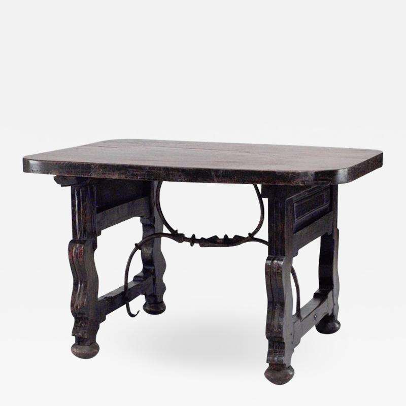 Spanish Renaissance Style Walnut Center Table