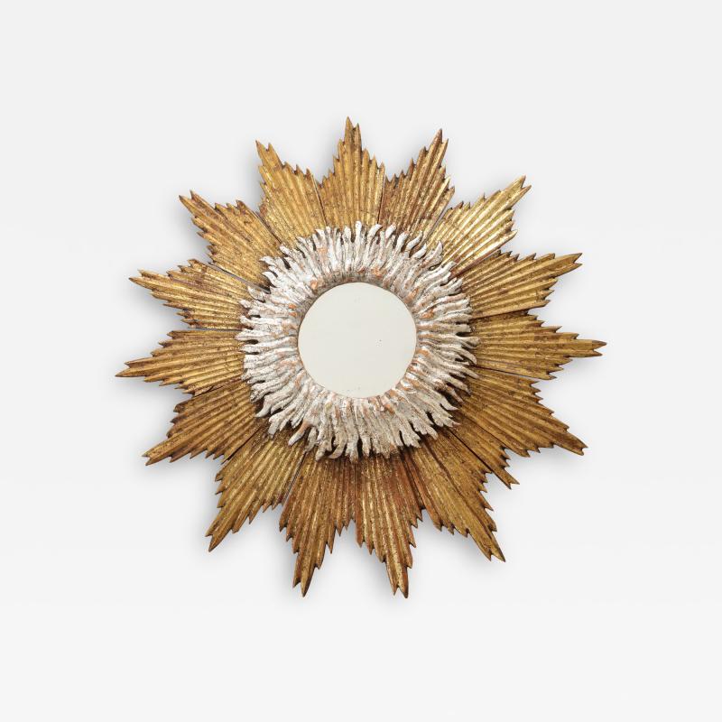 Spanish Starburst Mirror with Silver Gold
