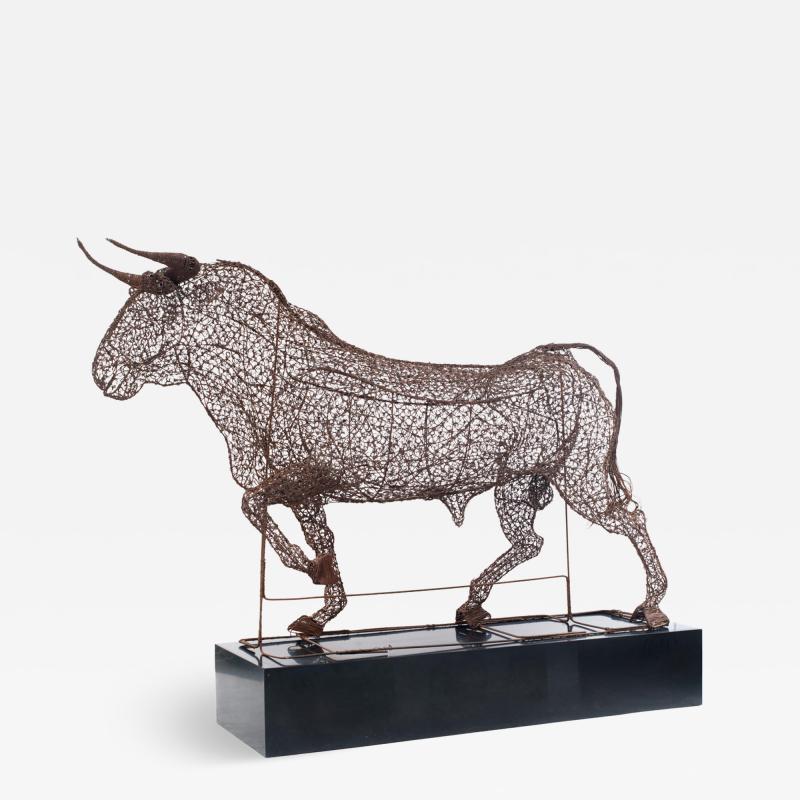 Spanish Style Life Size Wire Bull
