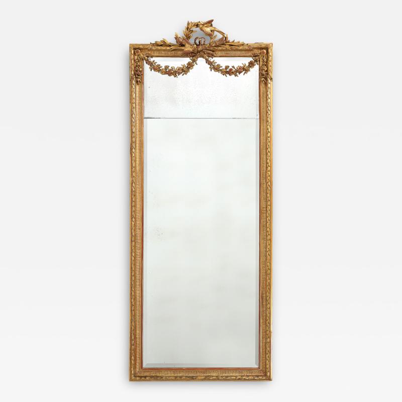 Spectacular Palatial 19th Century Italian Carved Gilt Wood Mirror 