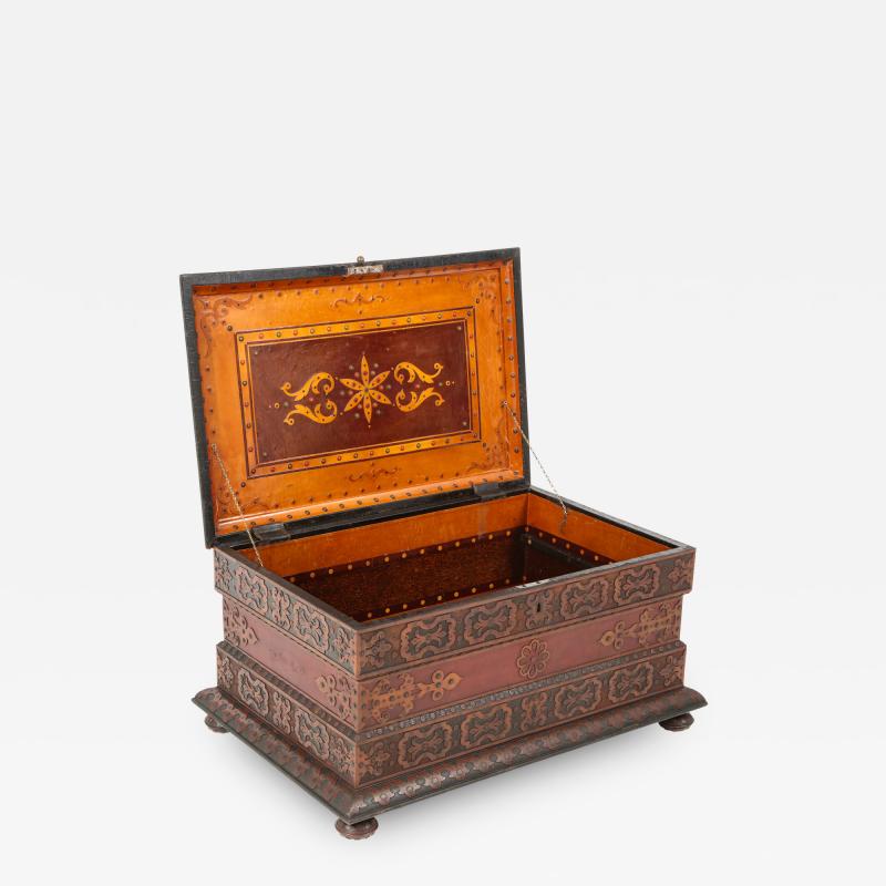 Spectacular and Large Tramp Art Blanket Box circa 1890 1910