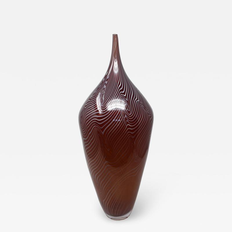 Spiralatto 2 Murano Glass Vase by Celotto