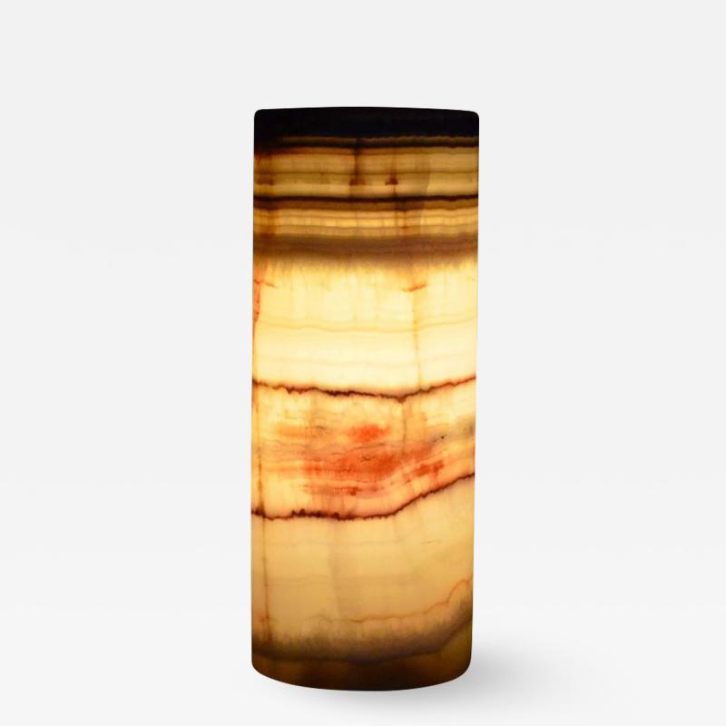 Square Base Onyx Table Lamp