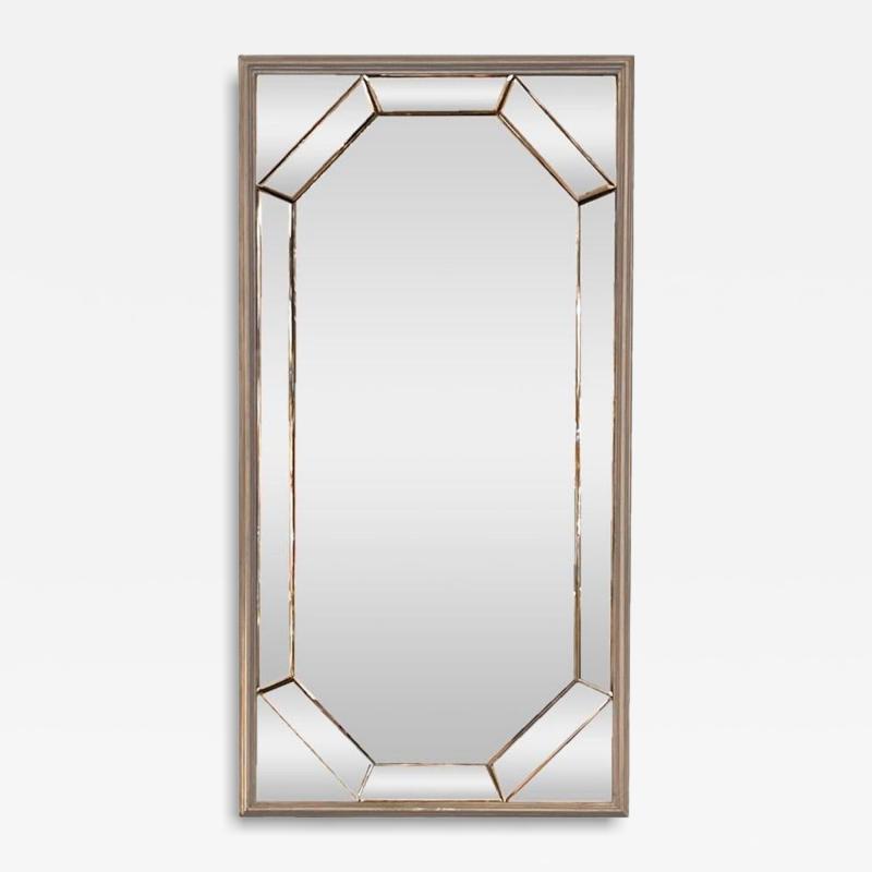 Stacy Segmented Mirror with Silverleaf Frame
