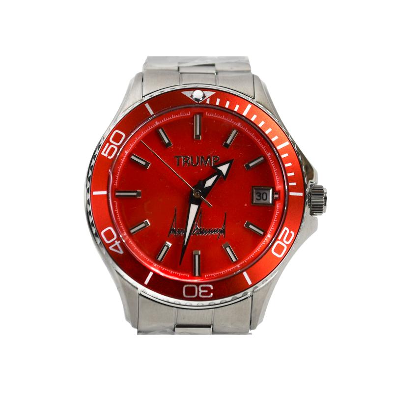 Stainless Steel Fight Fight Fight Red Beauty Trump Watch