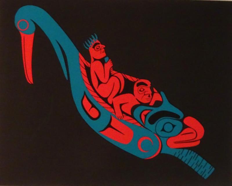 Stan Greene Journey to the Other World Stan Greene Coast Salish Serigraph 1986