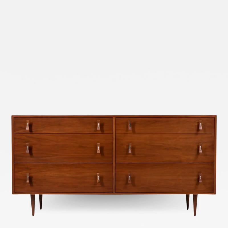 Stanley Young Mid Century Modern Walnut Dresser by Stanley Young for Glenn of California
