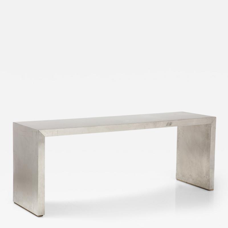 Steel Parsons Console Table