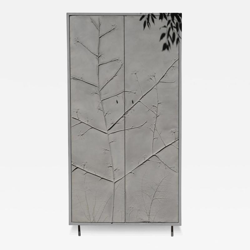 Stefan Buxbaum CHERRY TREE tall cast concrete cabinet