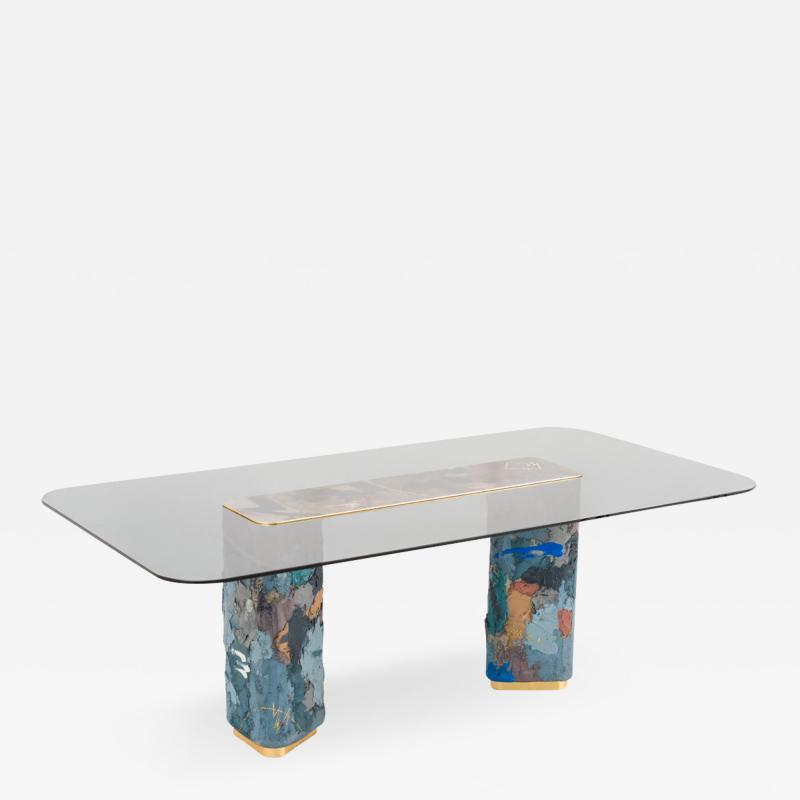 Stefan Rurak Stefan Rurak Concrete and Steel Dining Table No 4 USA