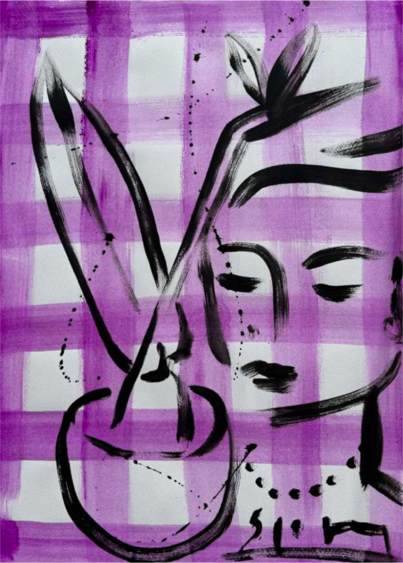 Stefan Szczesny Woman with Flower Vase 2023
