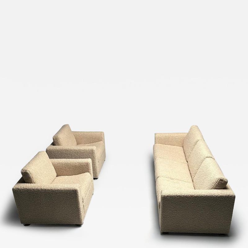 Stendig Co Stendig Living Room Sofa Pair of Cube Chairs New Boucle Switzerland Labeled