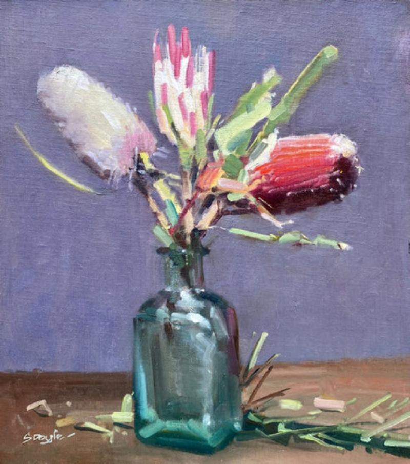 Stephen Doyle Banksia in Blue Bottle