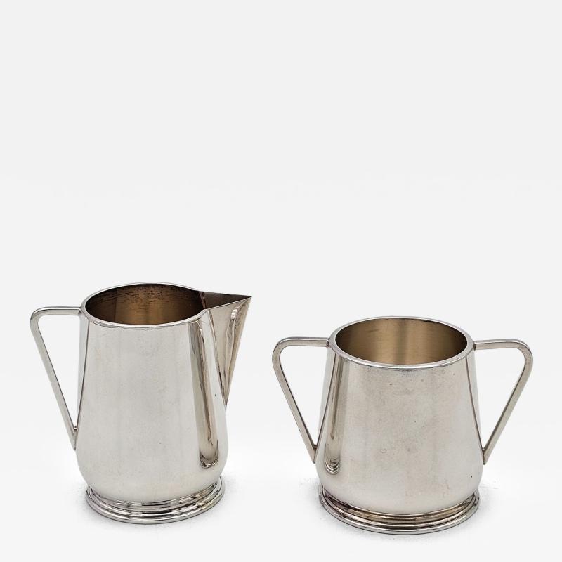 Sterling Silver Cream Sugar U S A circa 1930