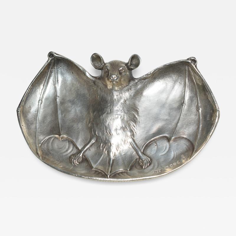 Sterling Silver Flying Bat Vide Poche Trinket Tray