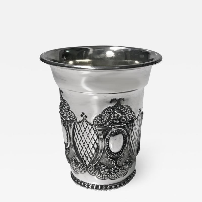 Sterling Silver Kiddush Cup Becher 20th century