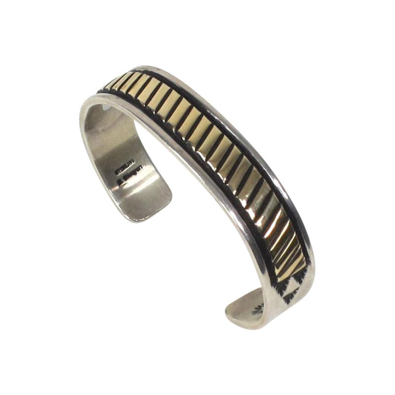 Sterling and gold bracelet by B Morgan Bruce Morgan 