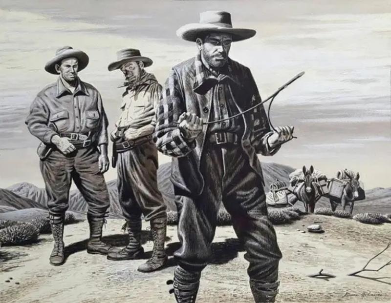 Stevan Dohanos Water Hunters Cowboys in the Old West