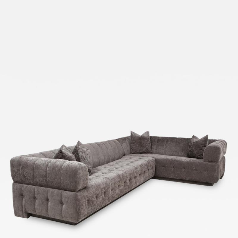 Steve Chase Two Piece Sectional Sofa by Steve Chase 