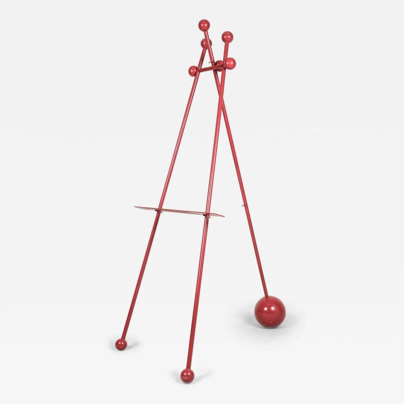 Steven Sebring American Contemporary Enameled Iron Red Easel