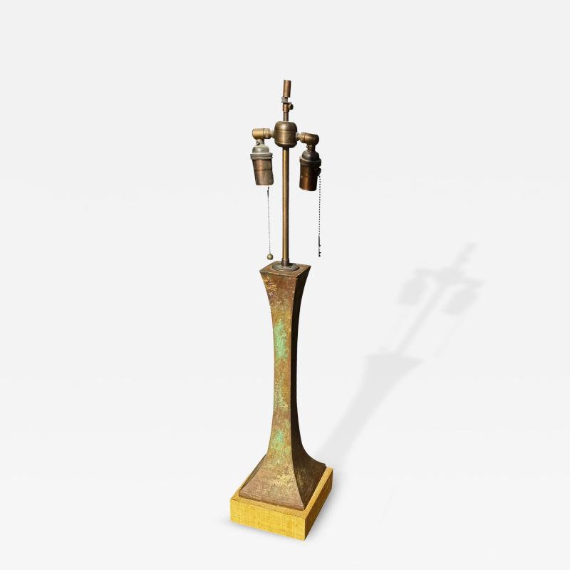 Stewart Ross James Mid Century Modern Stewart Ross James Patinated Bronze Table Lamp