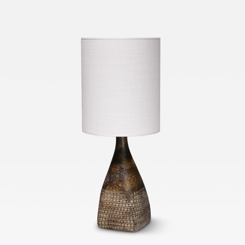 Stig Lindberg Stig Lindberg Textured Stoneware Table Lamp Studiohanden Gustavsberg 1950s