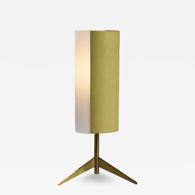 Stilux Milano 1950s Brass Perspex Tripod Table Lamp by Stilux Milano