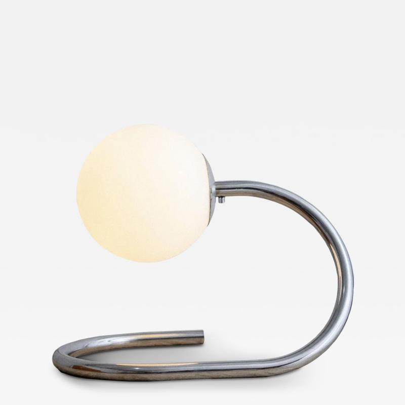 Stilux Milano Stilux Chrome and Glass Table Lamp