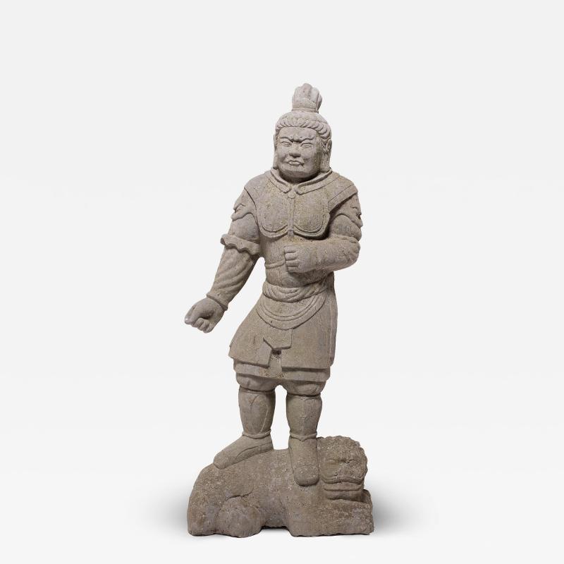 Stone Guardian with Fu Dog