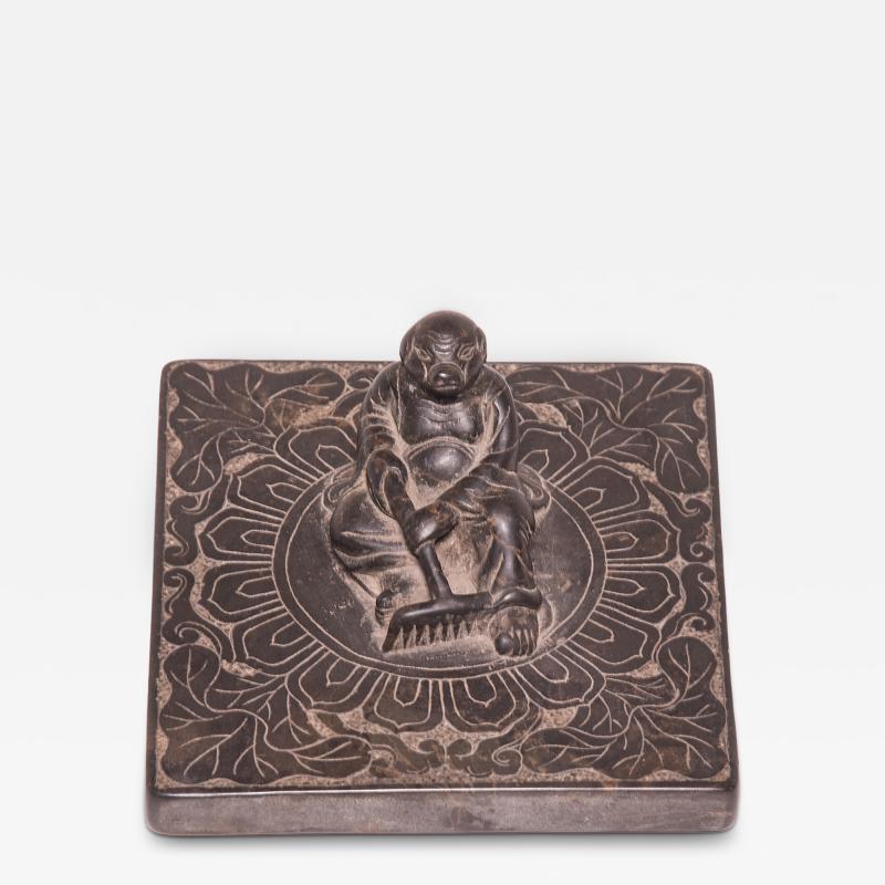 Stone Shoemakers Weight with Zhu Bajie