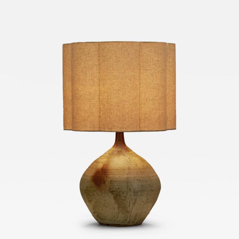 Stoneware Table Lamp by Jean Pierre Prud homme France ca 1960s