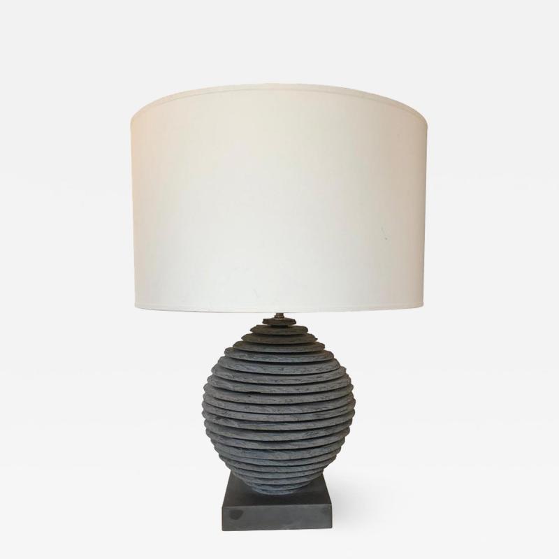 Strata Slate Sphere Table Lamp