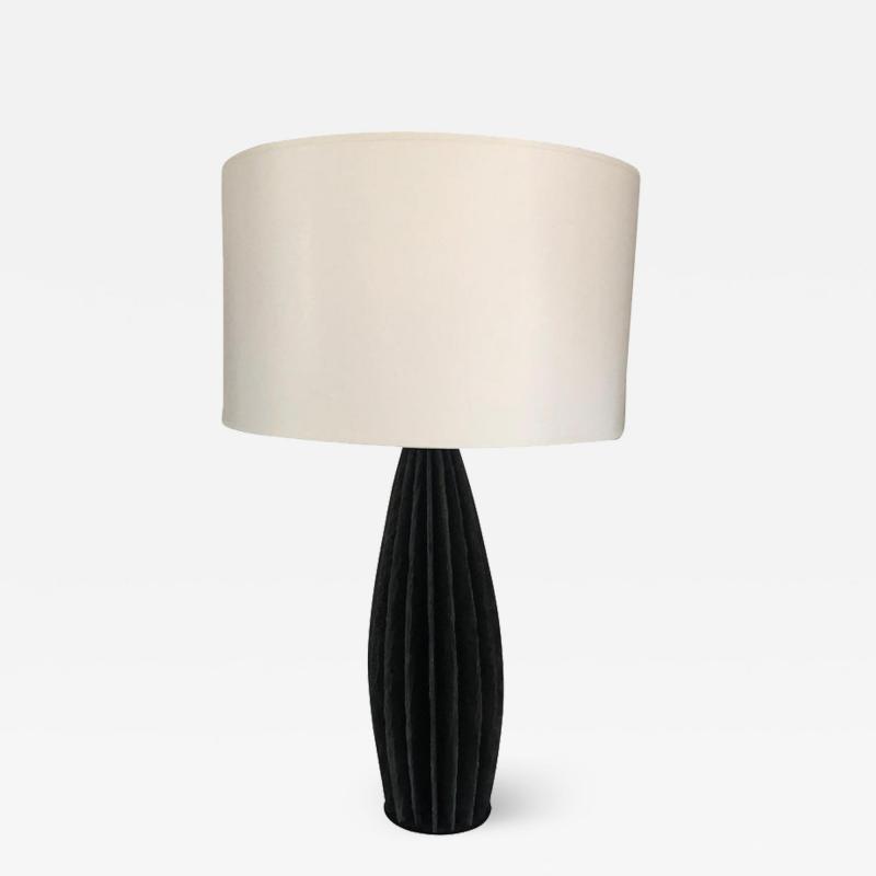 Strata Slate Vertical Ridged Table Lamp